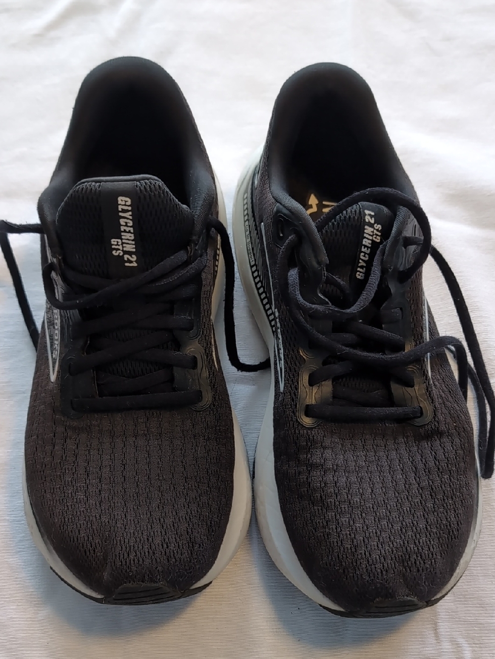 Women's Black Glycerin GTS 21 Running Shoes 10 WIDE